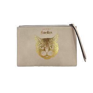Gucci Leather Clutch Bag Garden